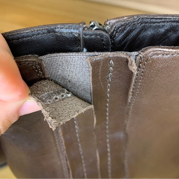 Aquatalia Naiya Brown Ankle Booties - Size 9.5 - Picture 11 of 13